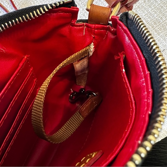 Dooney & Bourke Coated Canvas Leather Eva Lexi Crossbody Bag - Picture 9 of 12